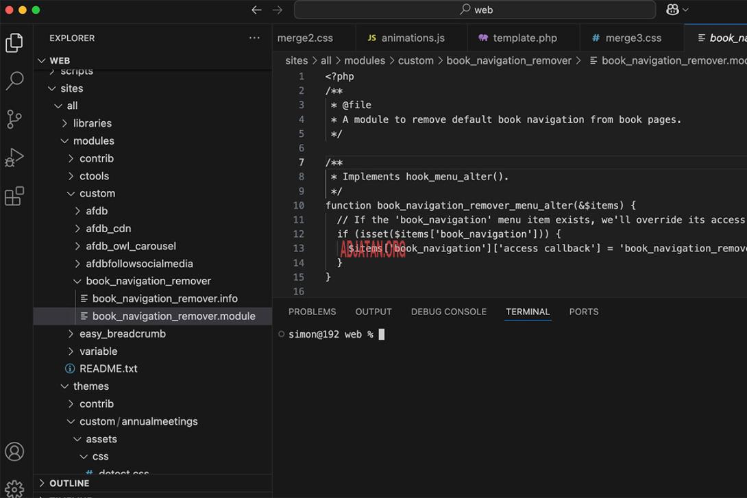 Comment Supprimer la Navigation du Module Book dans Drupal : Guide du Développeur